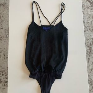 Black tank bodysuit